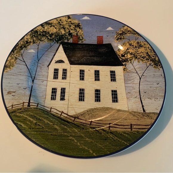 Home Sweet Home Warren Kimble Stoneware Salad/Dessert Plates, Set of 4 New NWT - Picture 6 of 9